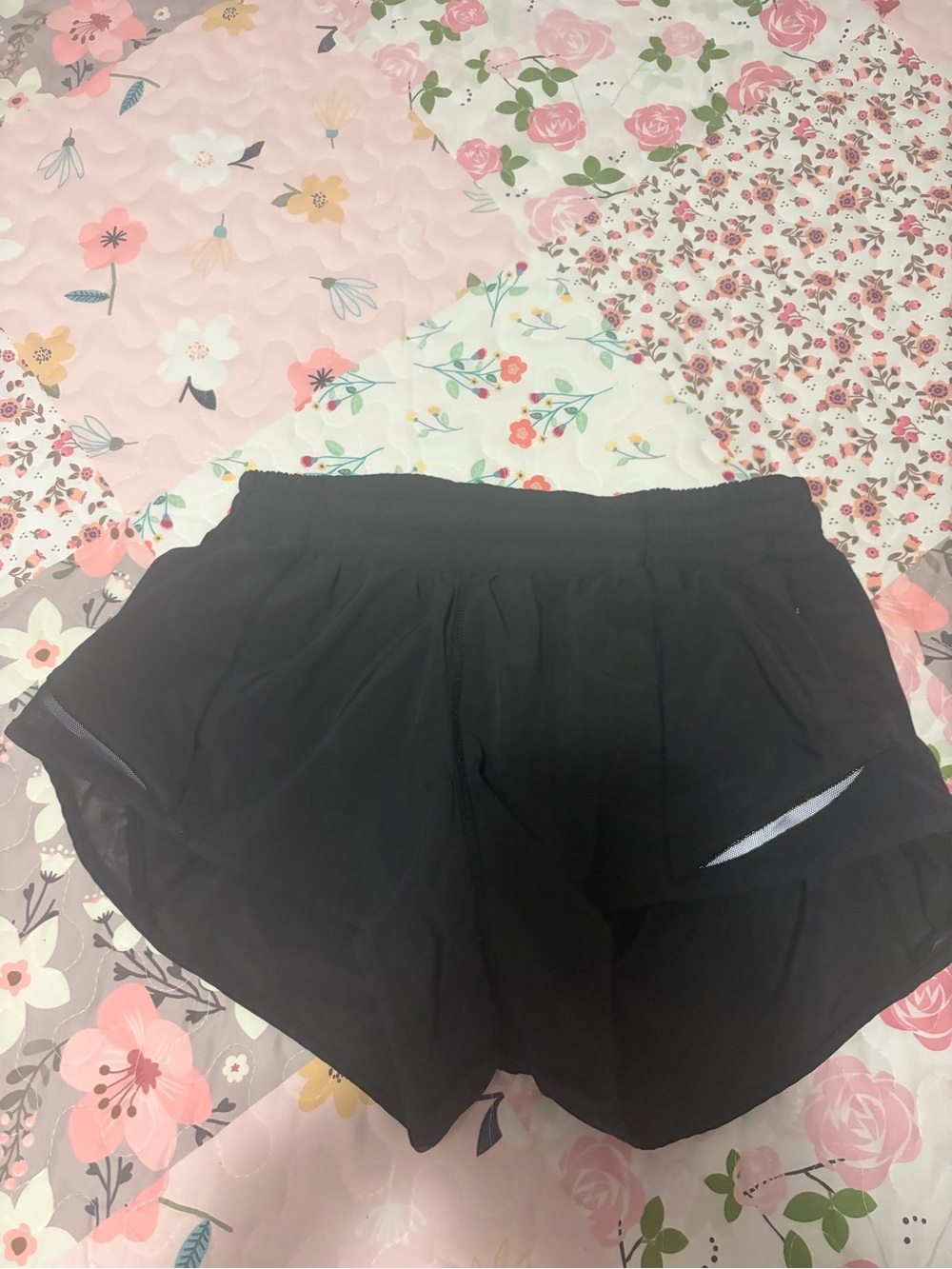 lululemon athletica Black Women's Running Shorts with Side Slits